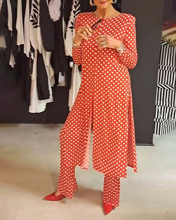 Elegant prikkete dress