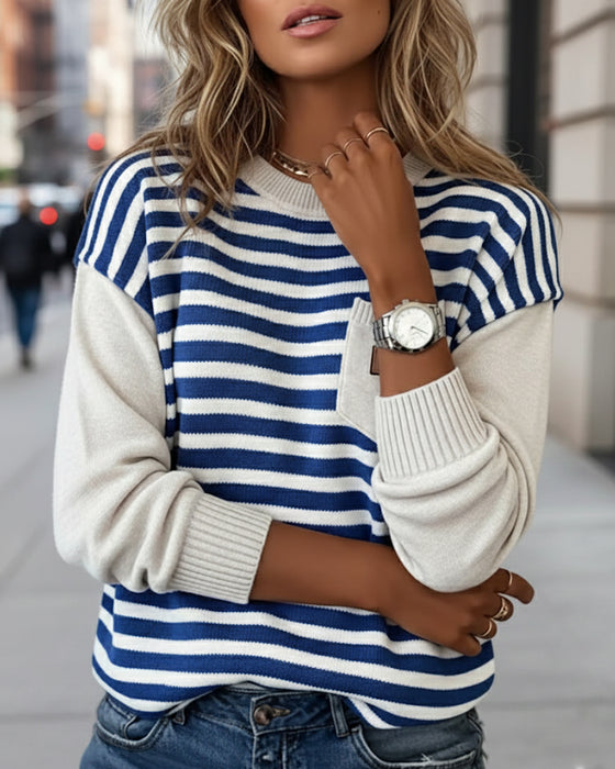 Casual Genser Med Kontraststripes