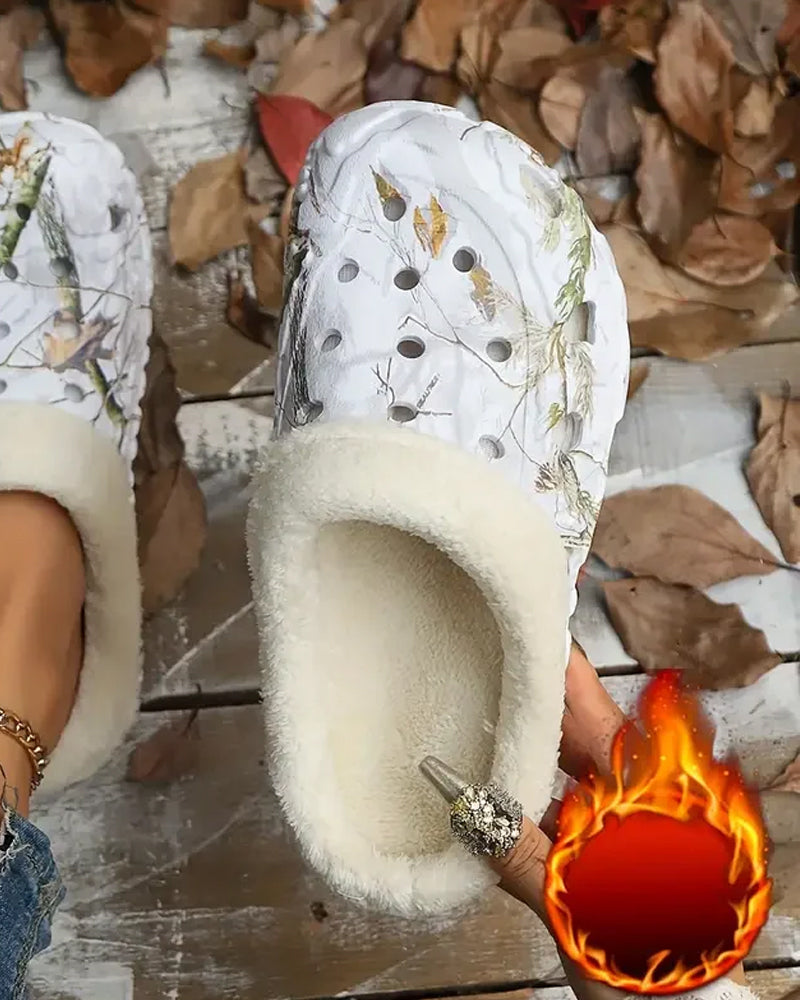 Tøfler stilig mønster anti-skli