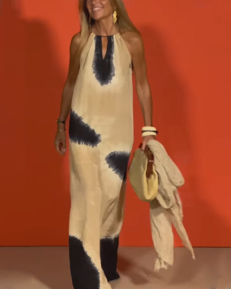 Kjole Ermeløs Gradient Halterneck