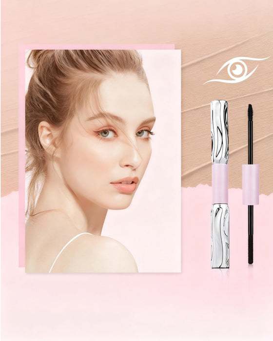 🔥 2-i-1 Langvarig Volumgivende og Krøllende Mascara