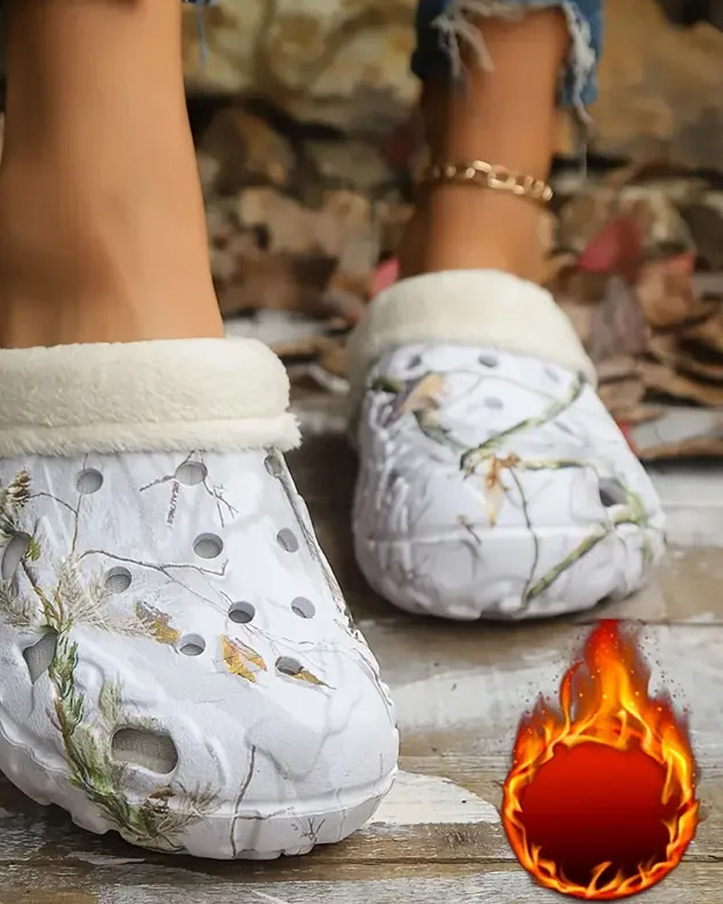 Tøfler stilig mønster anti-skli