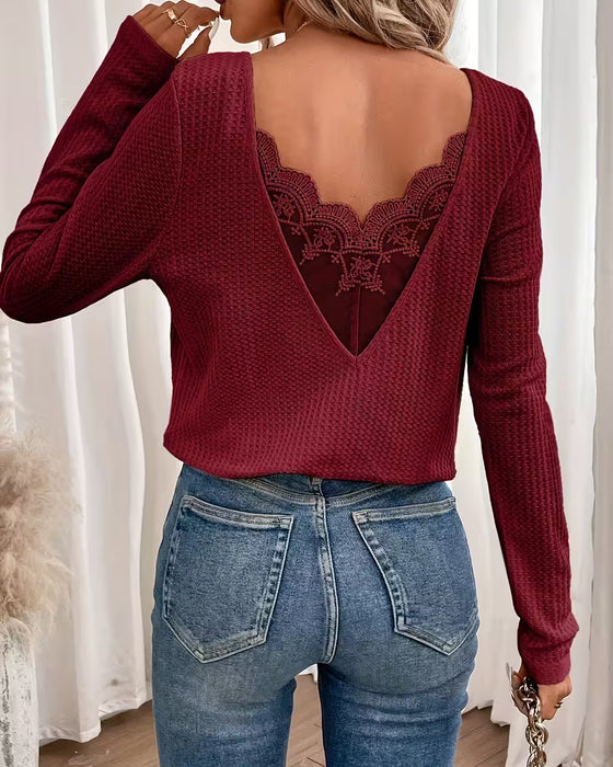 Topp Blondepanel Halterneck