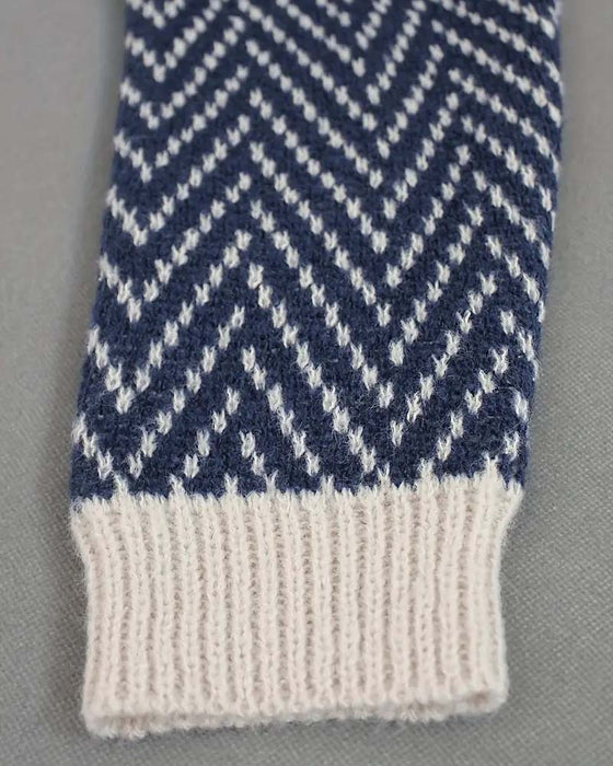 Stripet Genser Med Høy Hals I Løs Pasform