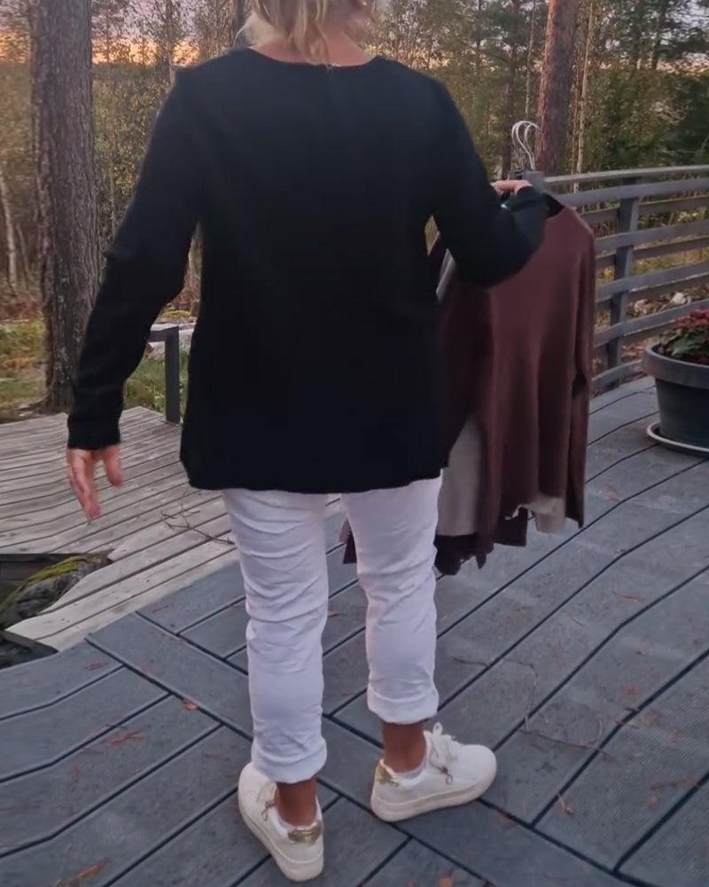 Cardigan Metallknapp Langermet