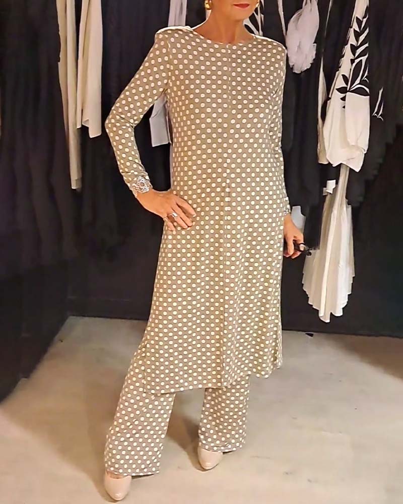 Elegant prikkete dress