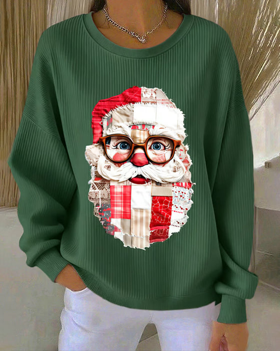 Genser Juletrykk Rund Hals