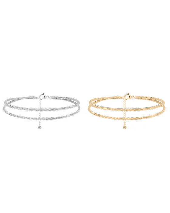 🏖️ Anklets Damer Kc Gull & Sterling Sølv