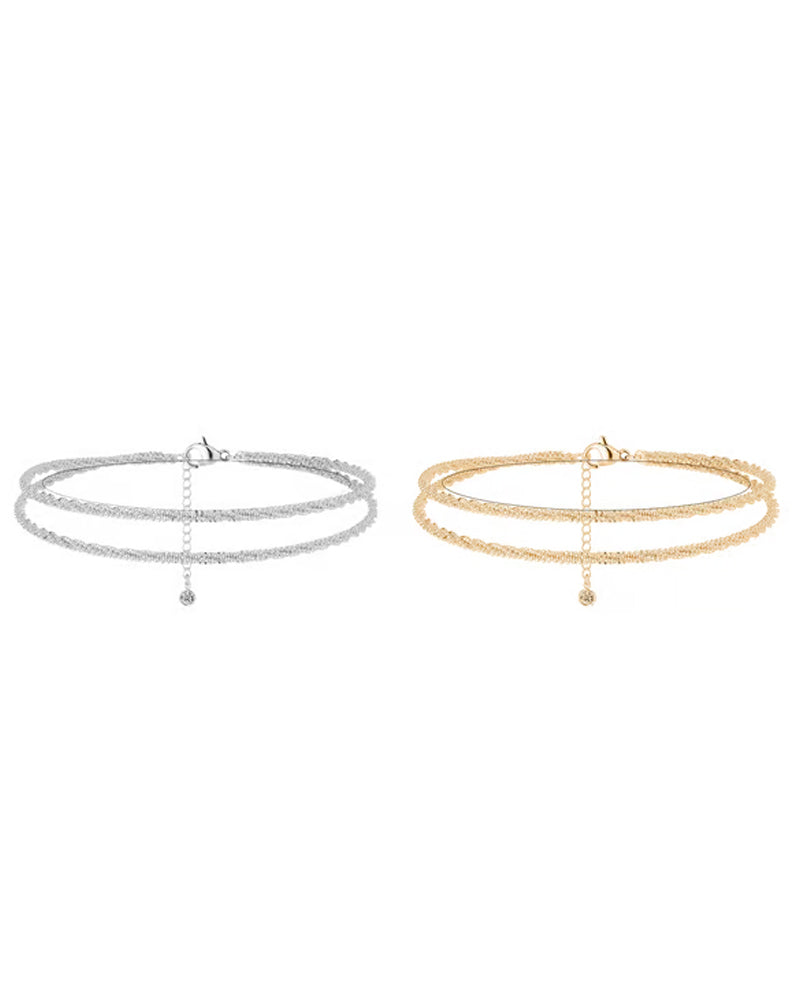 🏖️ Anklets Damer Kc Gull & Sterling Sølv