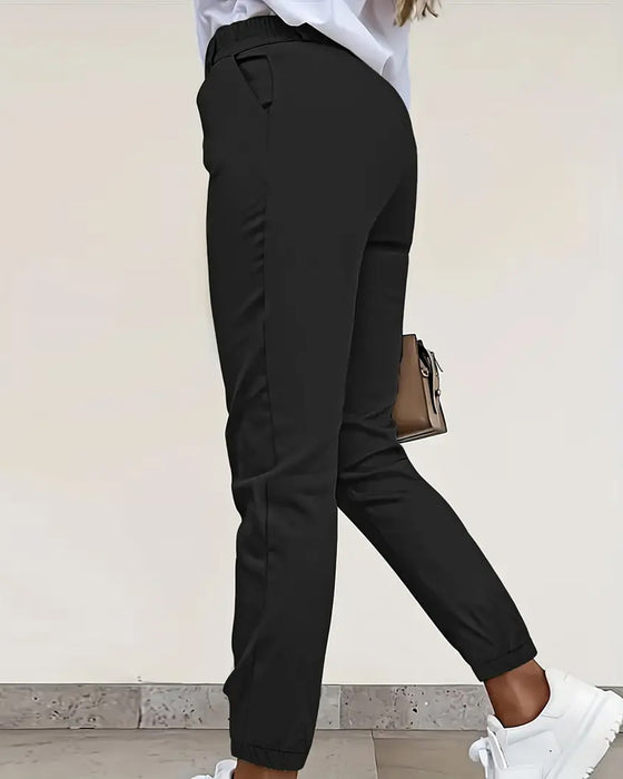 Bukser Lomme Slim Fit Cropped