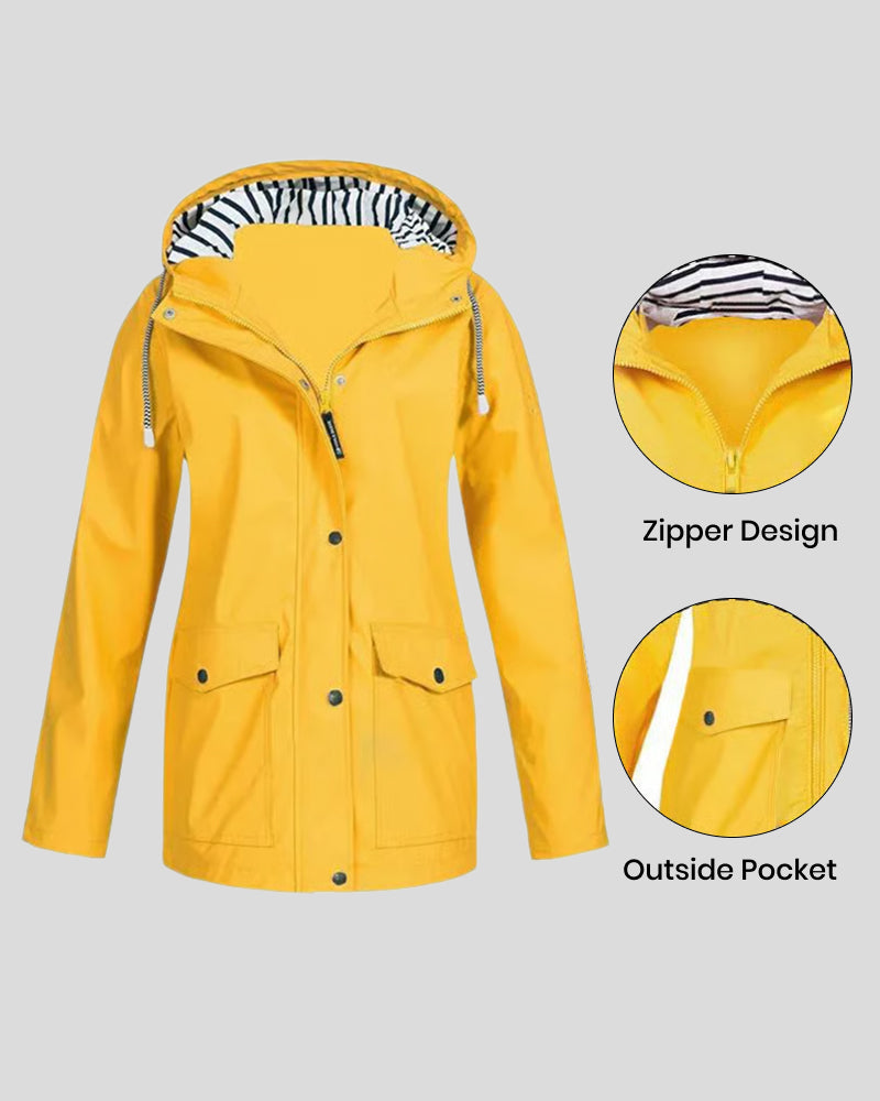 Jacke For Kvinner Med Vattentett Og Vindtett Egenskaper
