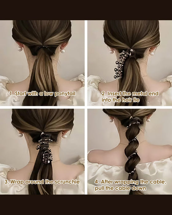 Ingen Skade Myk Elastisk Spiral Hårbånd