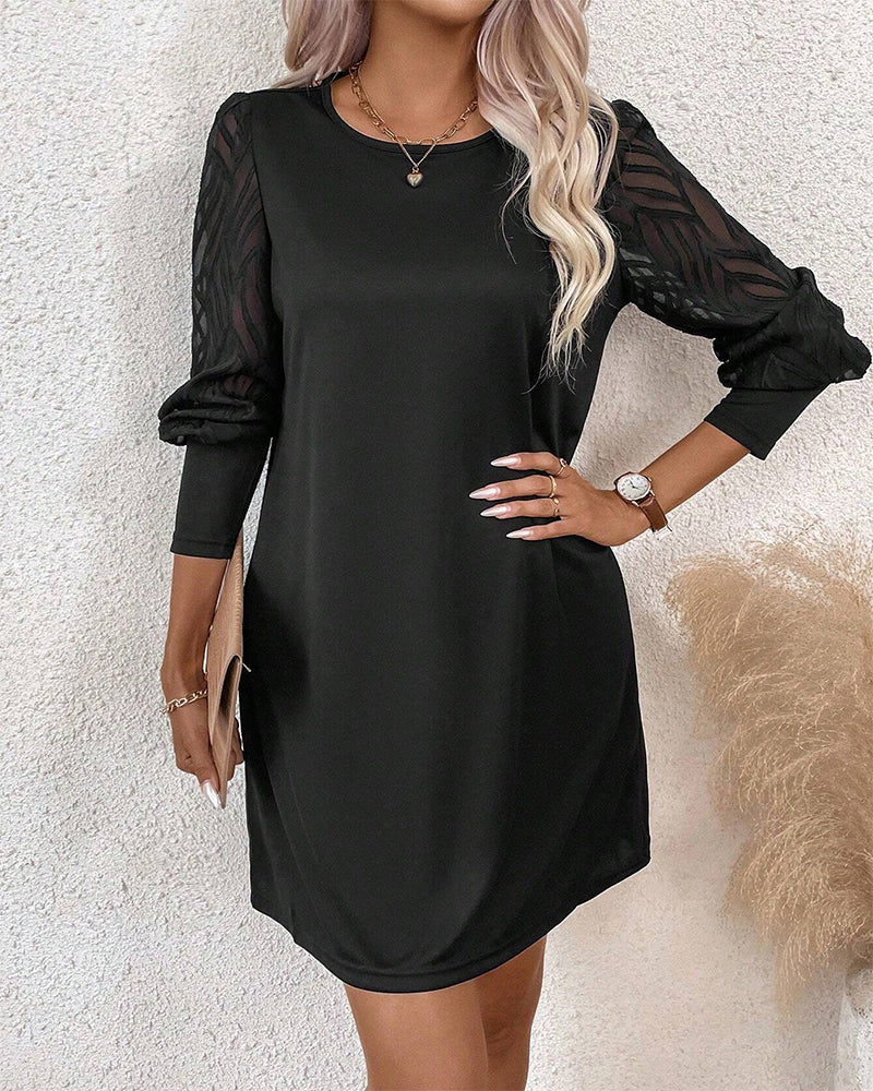 Kjole med elegant stil og raglanermer