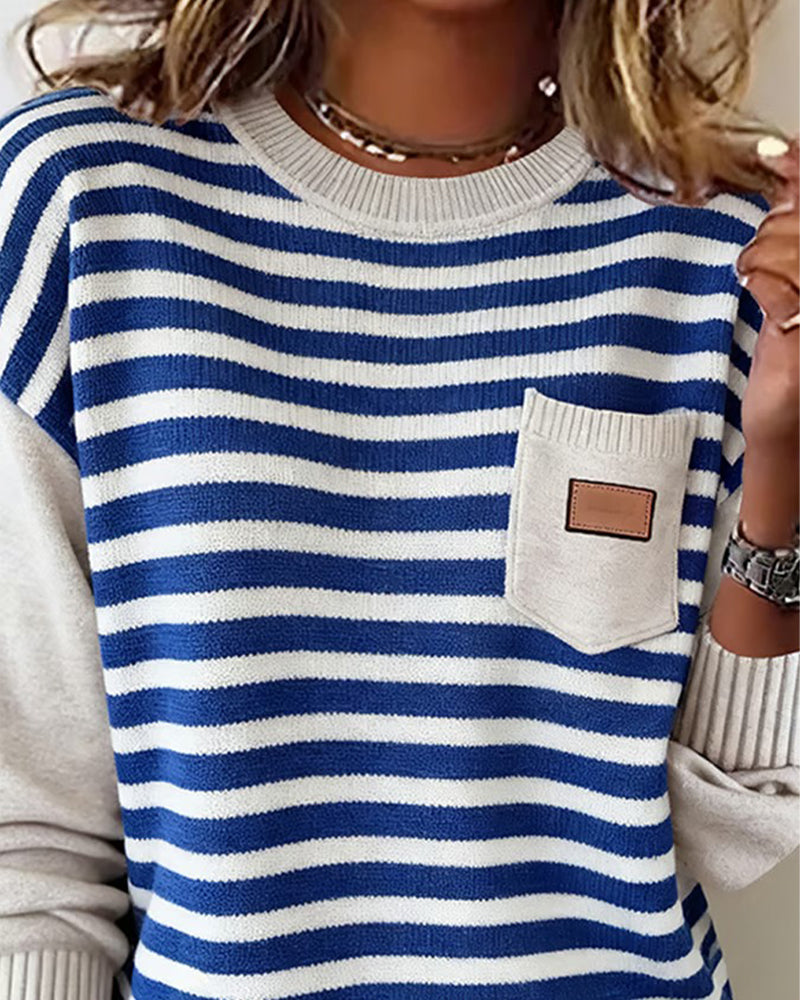 Casual Genser Med Kontraststripes