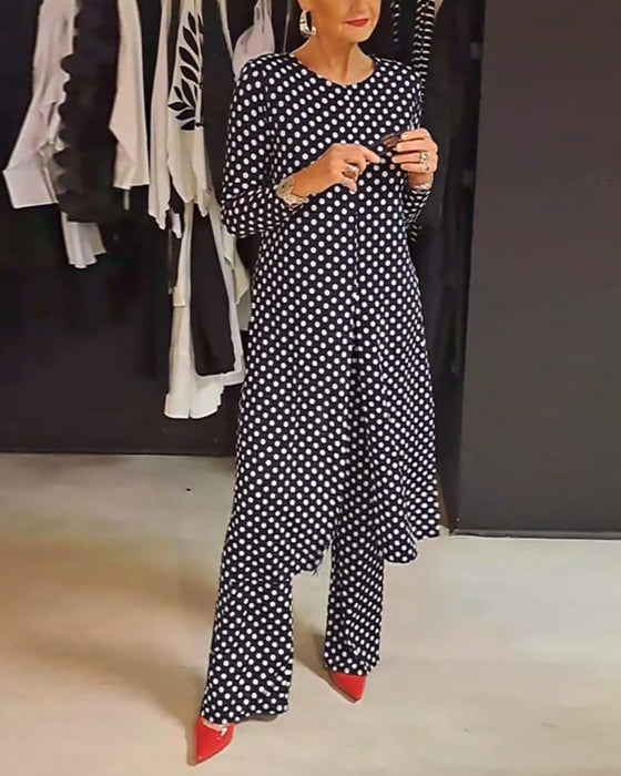 Elegant prikkete dress