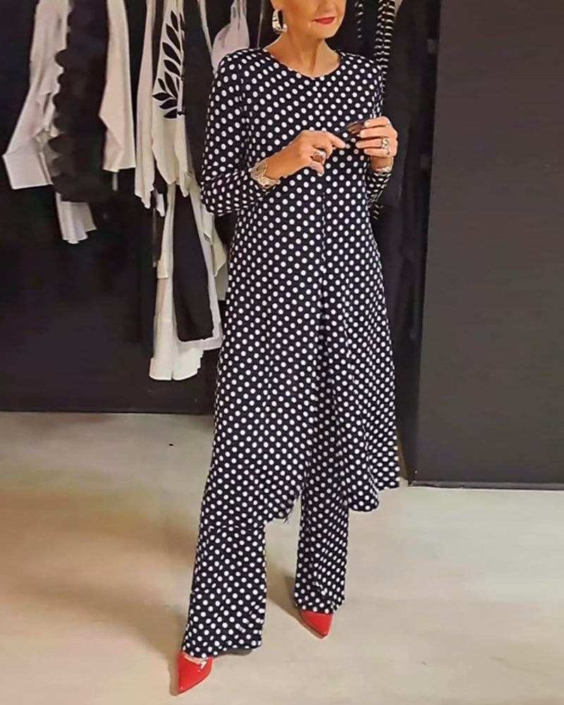 Elegant prikkete dress