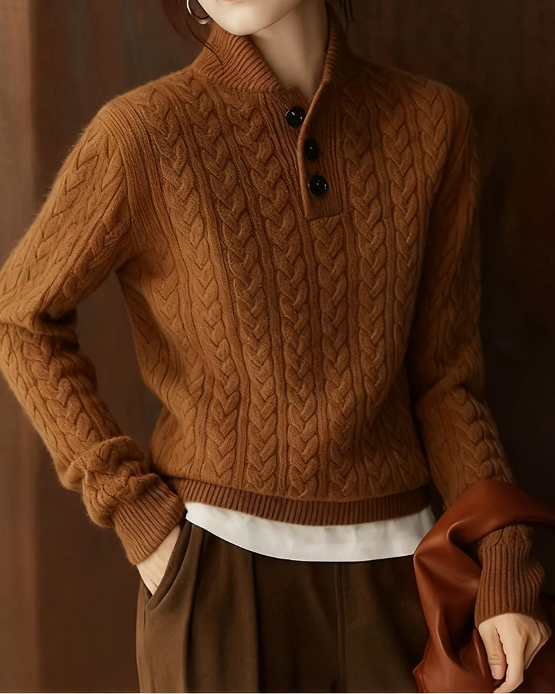 Genser Ståkrage Flettestrikk