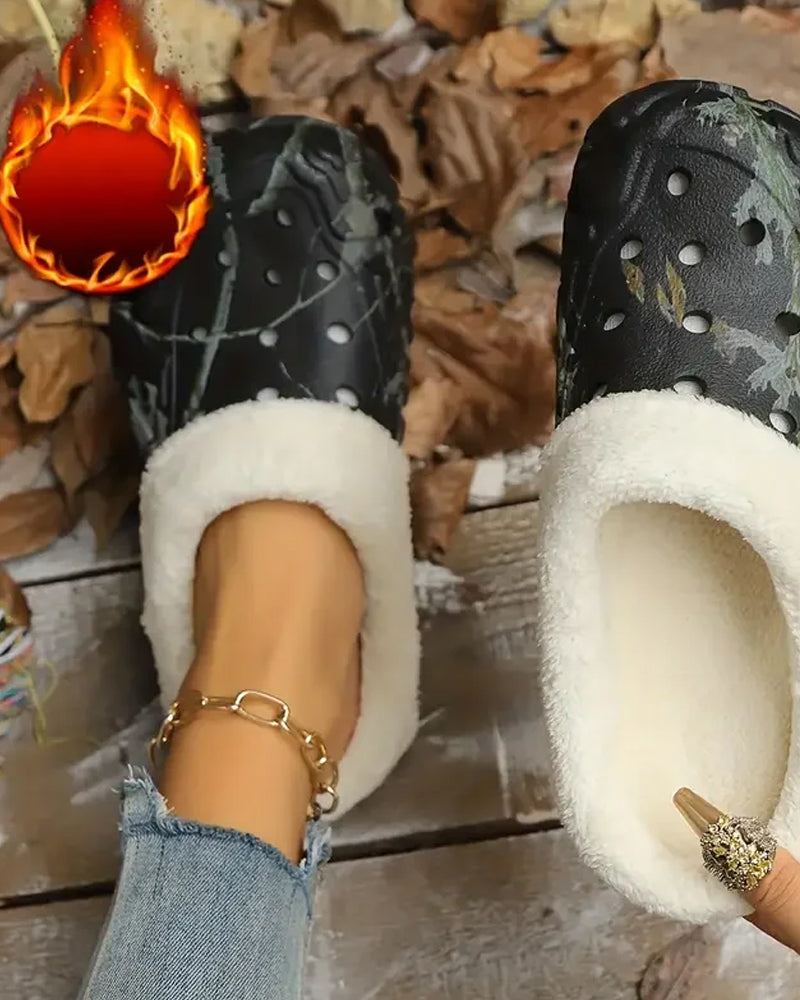 Tøfler stilig mønster anti-skli