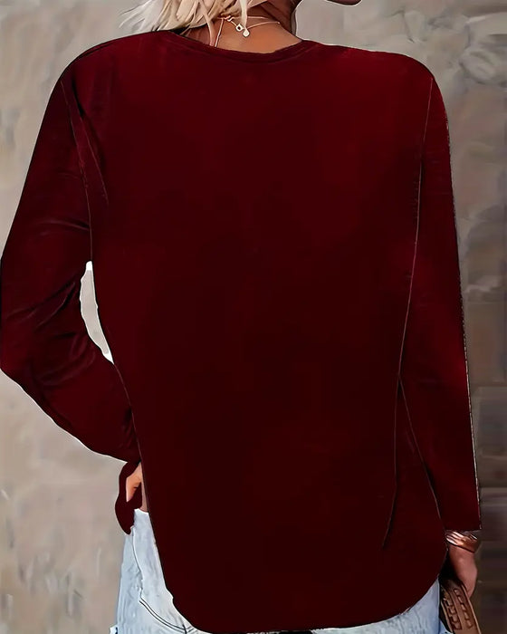 Langermet Button-Down Topp