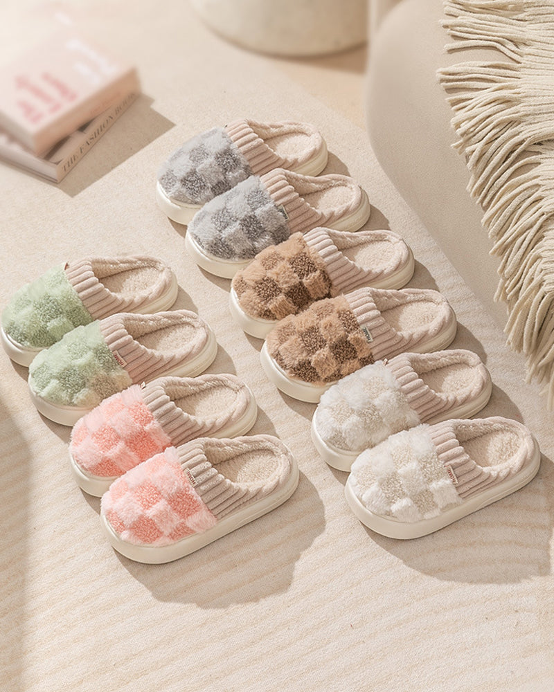 Innendørs sklisikre varme tøfler