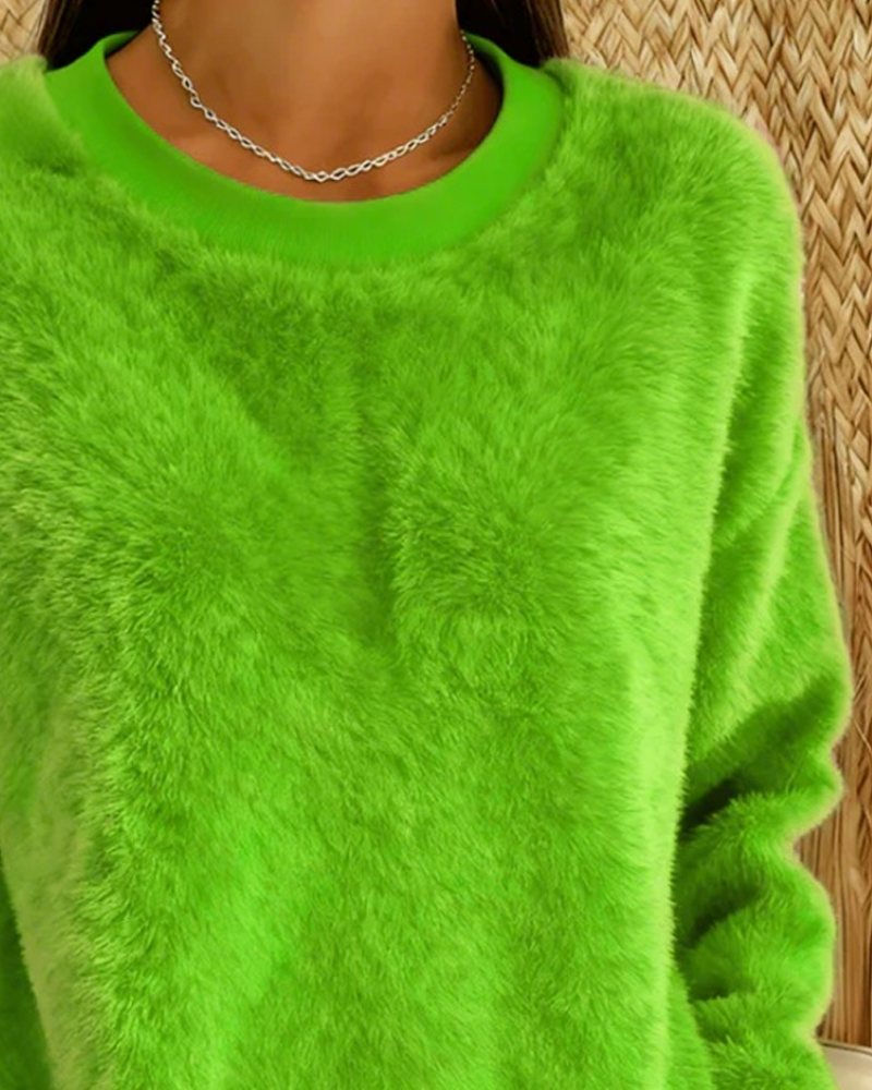 Helfarget Tykk Langermet Sweatshirt