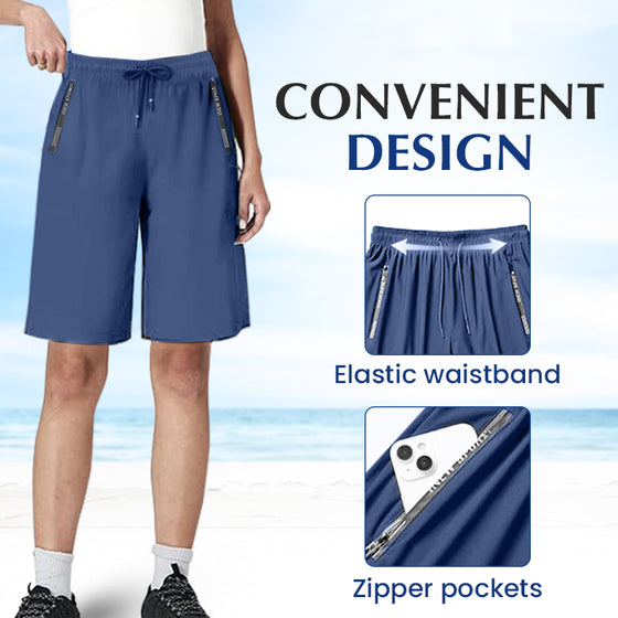 Unisex Is-silke Raskt Tørkende Stretchshorts