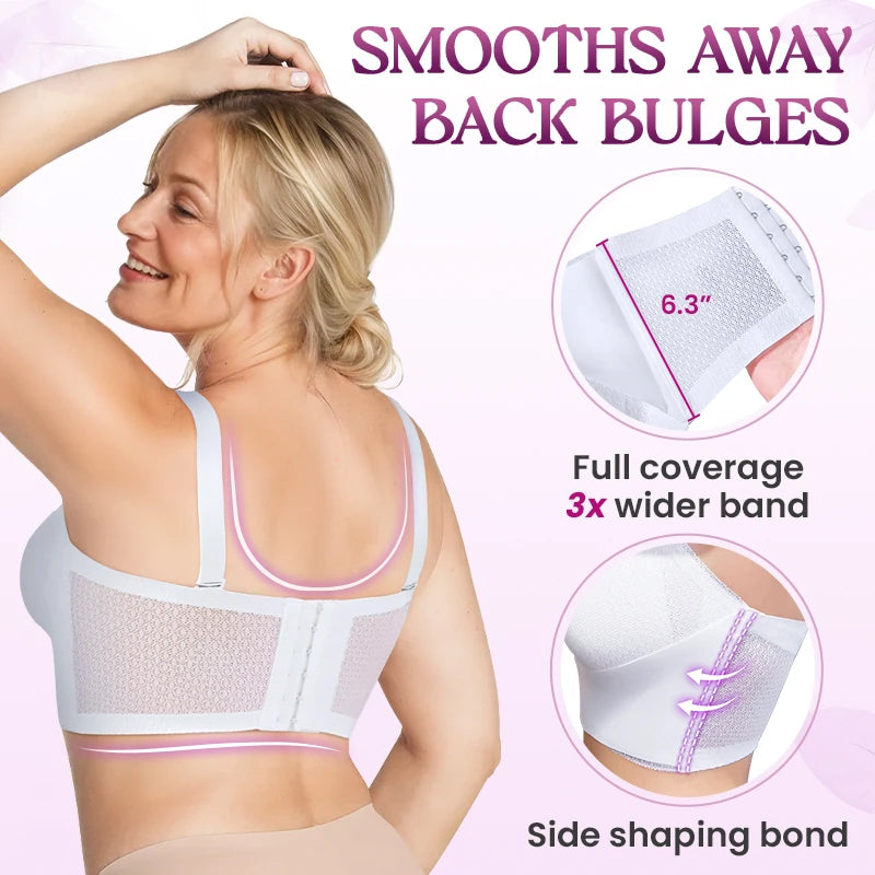 Sklisikker Komfortabel Strapless Push-Up BH Med Foran Spenne