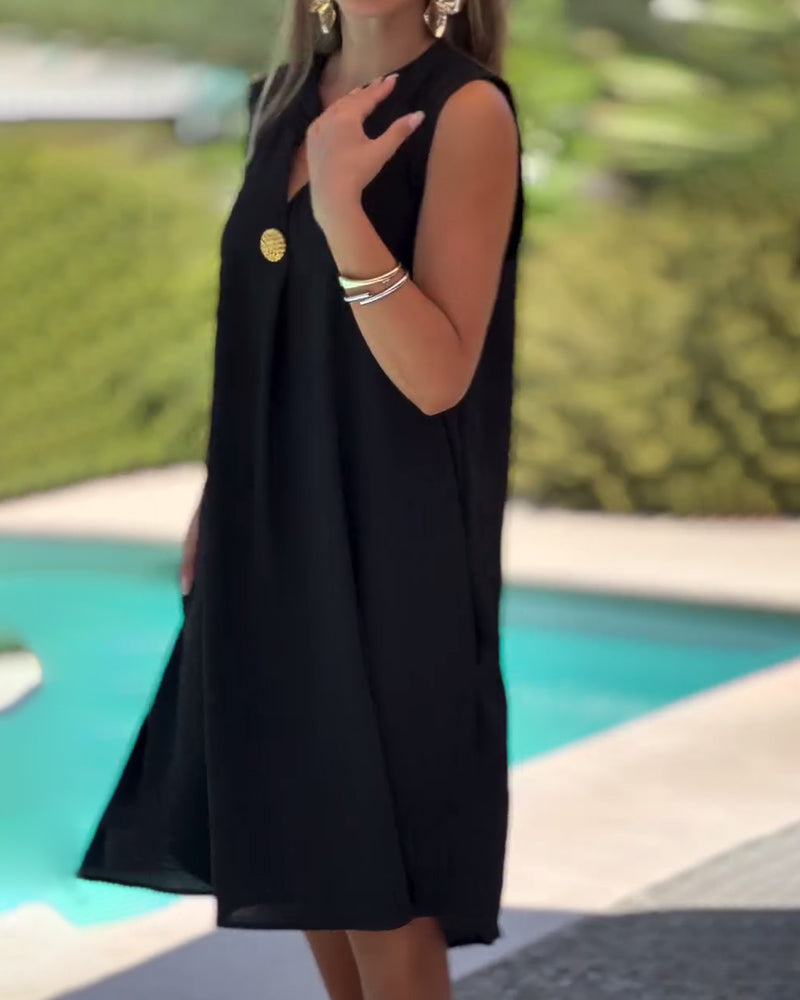 Kjole Ermeløs Casual