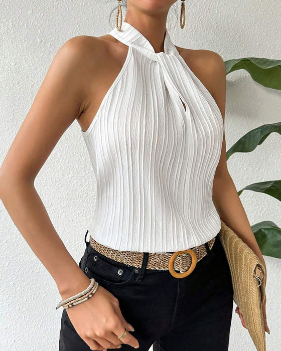 Tank Topp Uten Ermer Halterneck