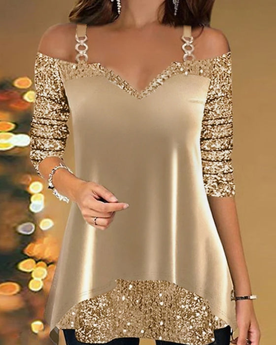 Topp fasjonable patchwork solid farge