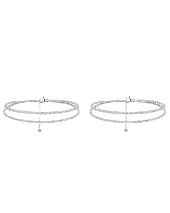 🏖️ Anklets Damer Kc Gull & Sterling Sølv