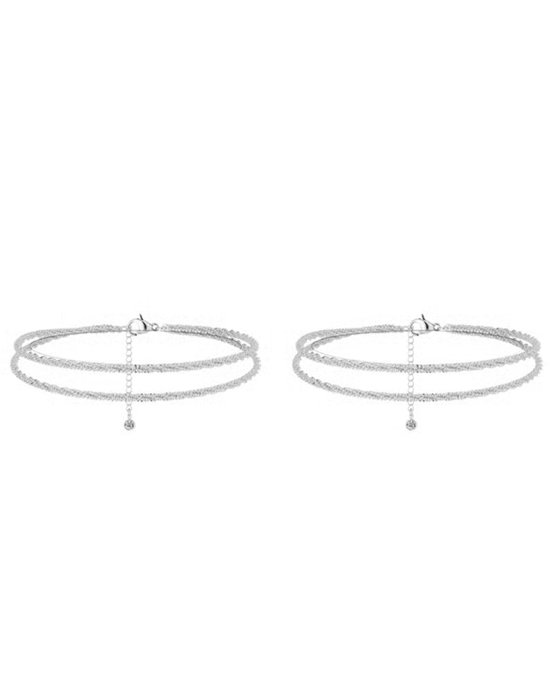 🏖️ Anklets Damer Kc Gull & Sterling Sølv