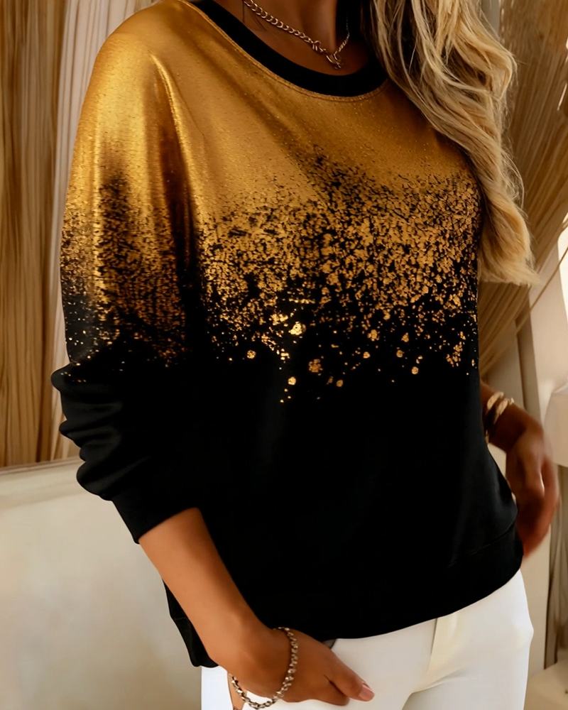 Genser Mote Gradient Gulltrykk
