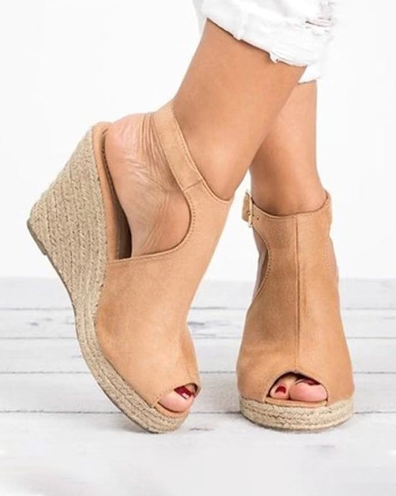 Høyhælte Sandaler Med Åpen Tå