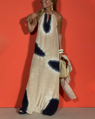 Kjole Ermeløs Gradient Halterneck