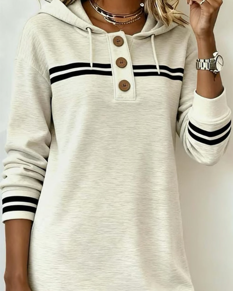 Kjole Hette Stripe Fargeblokk Casual