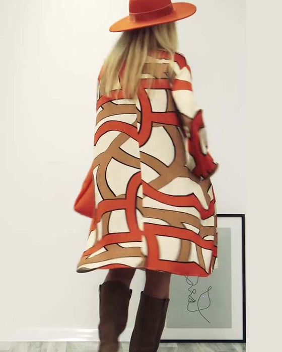 Kjole med rund hals design