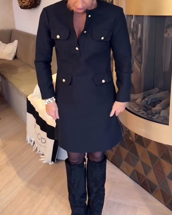 Elegant Og Slank Kjole I Chanel-Stil