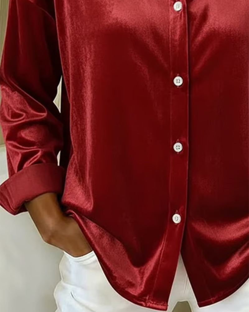 Motemessig Og Elegant Skjorte Med Krage