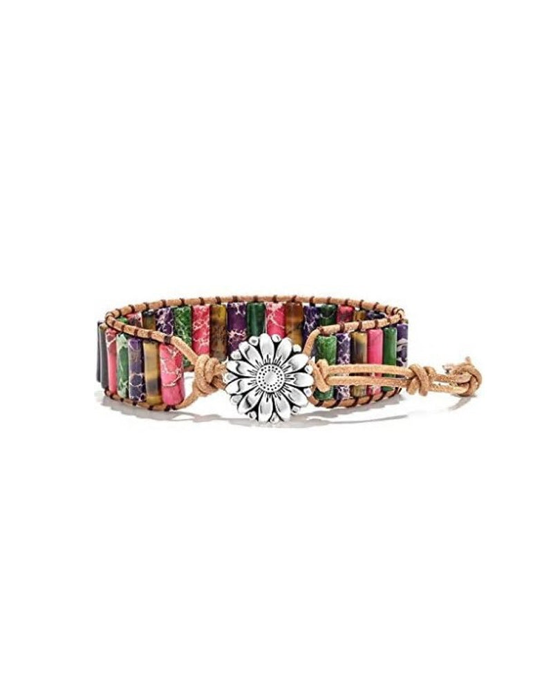 steinarmbånd i boho-stil