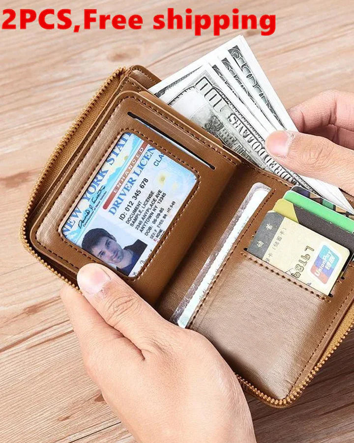 Men’s RFID Blocking Wallet(free shipping for buying 2 pcs )