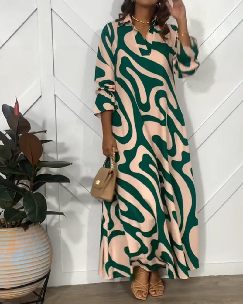 Kjole med eleganse og lange ermer