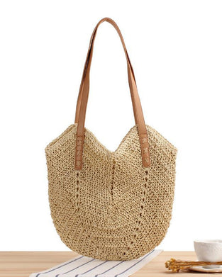 Crossbody stråveske for kvinner