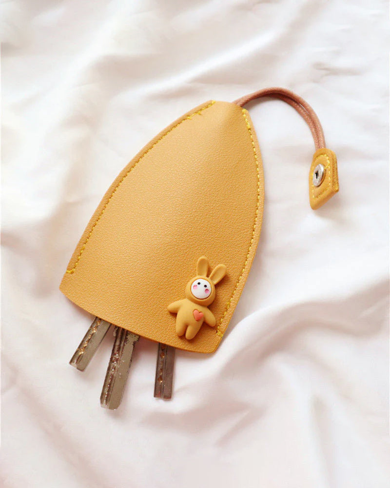 Skinnveske for bilnøkler