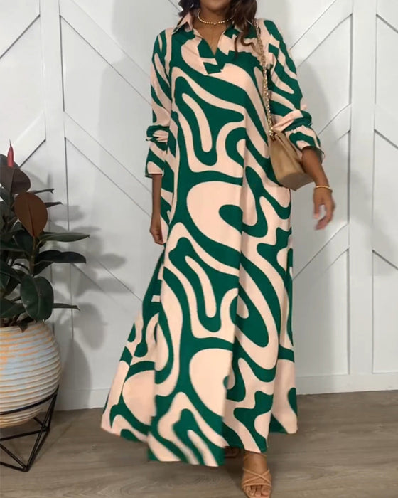 Kjole med eleganse og lange ermer