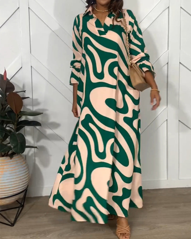 Kjole med eleganse og lange ermer