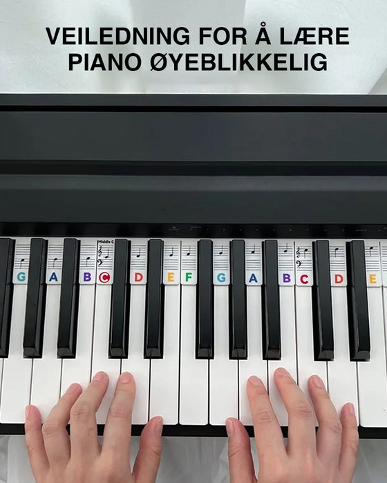 Avtakbare klaviaturnoteetiketter