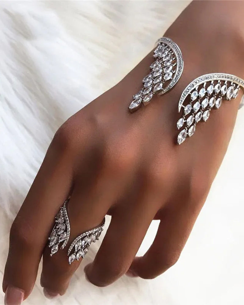 Englevinger Ring og Armbånd