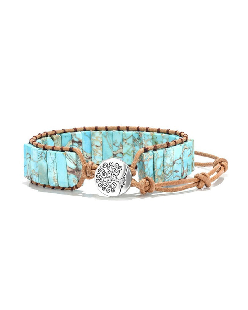 steinarmbånd i boho-stil