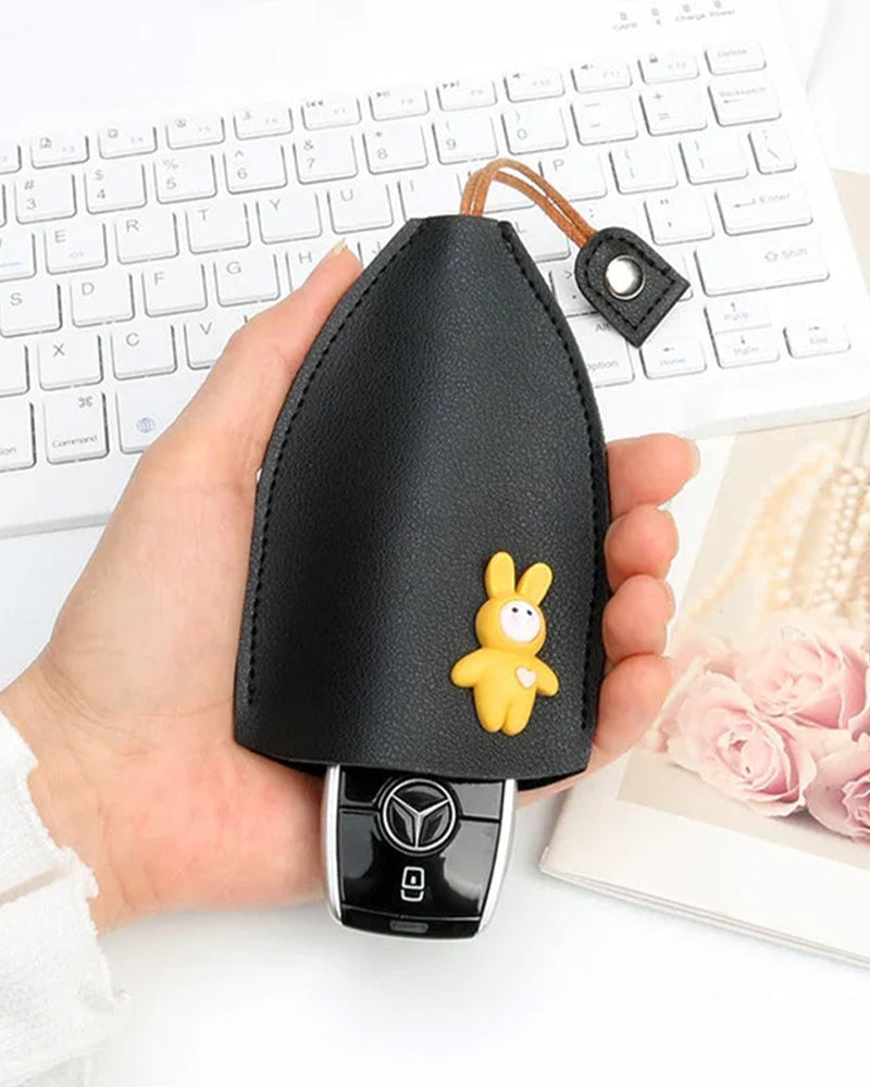 Skinnveske for bilnøkler